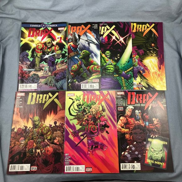 Drax Marvel Comic Books 2016 Lot of 7 Assorted Issues #1 2 3 5 6 7 8 - Picture 1 of 2